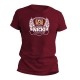 Sportclub Dynamo - T-Shirt - Nicki - weinrot - Gr: XS
